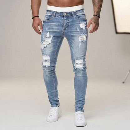 Calça Jeans Axel™ em Denim Premium com Efeito Estonado