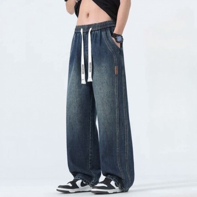 Calça Jeans Toronto™ com Ajuste em Cordão e Caimento Solto