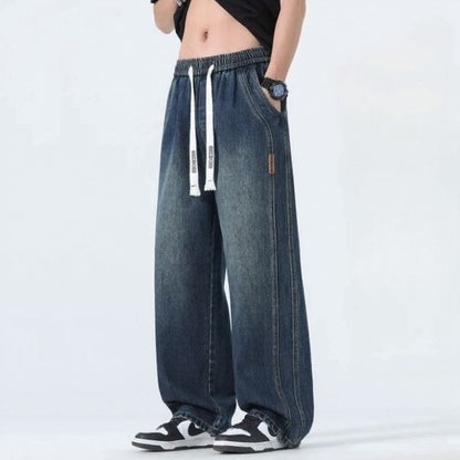 Calça Jeans Toronto™ com Ajuste em Cordão e Caimento Solto