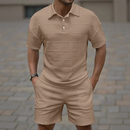 Conjunto Draven™ com Tecido Texturizado Premium e Estilo Contemporâneo