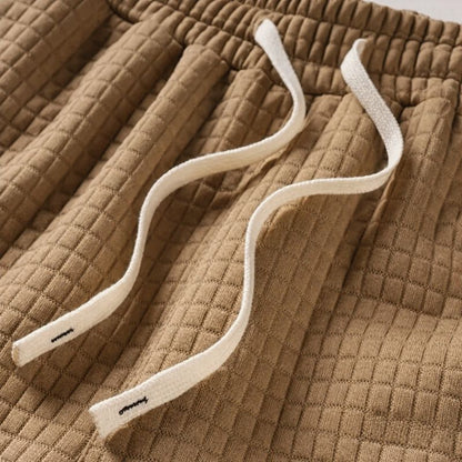 Shorts Ravi™ em Malha Texturizada Premium com Cordão Regulável