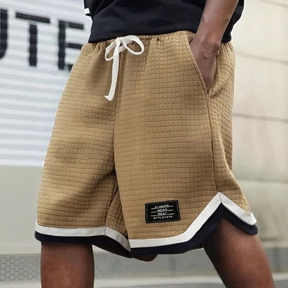 Shorts Ravi™ em Malha Texturizada Premium com Cordão Regulável