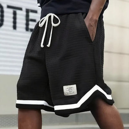 Shorts Ravi™ em Malha Texturizada Premium com Cordão Regulável