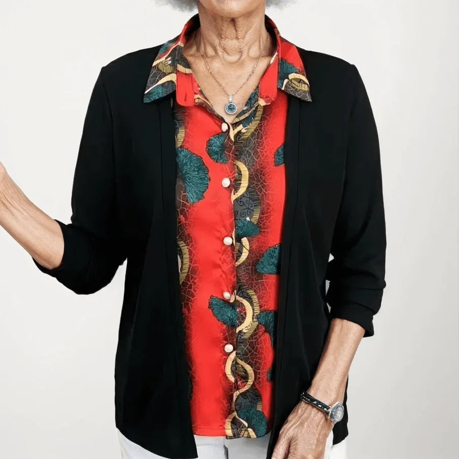 Blusinha Cardigan Morgana™ - Elegância Inconfundível / A Sedução das Flores em Uma Peça Versátil!