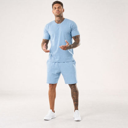 Conjunto Bryan™ Camiseta Básica e Shorts com Bolsos Laterais