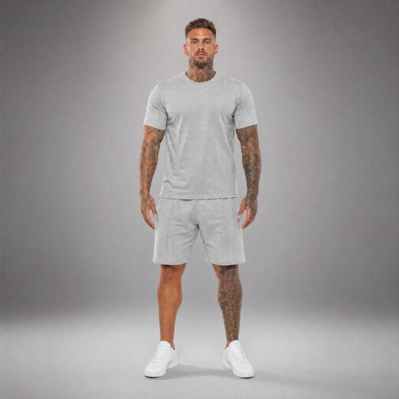 Conjunto Bryan™ Camiseta Básica e Shorts com Bolsos Laterais
