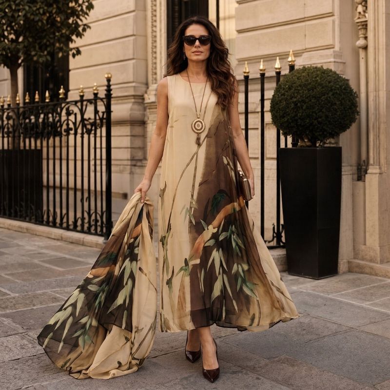 Conjunto de Vestido e Sobretudo Florenza™ / Elegância Descomplicada e Versátil para Todas as Estações!