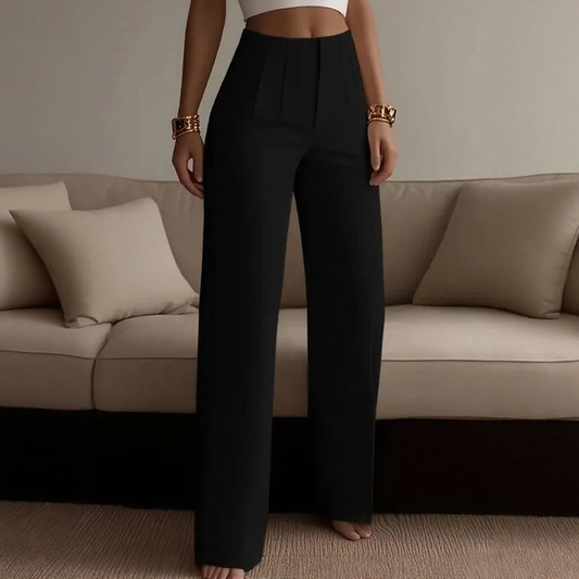 Calça Monvera™ Em Alfaiataria Premium com Cintura Esculpida