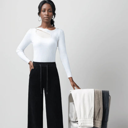 Calça Super Soltinha Palace™ com Interior Forrado / Elegância, Charme e Versatilidade para o Inverno 2025!