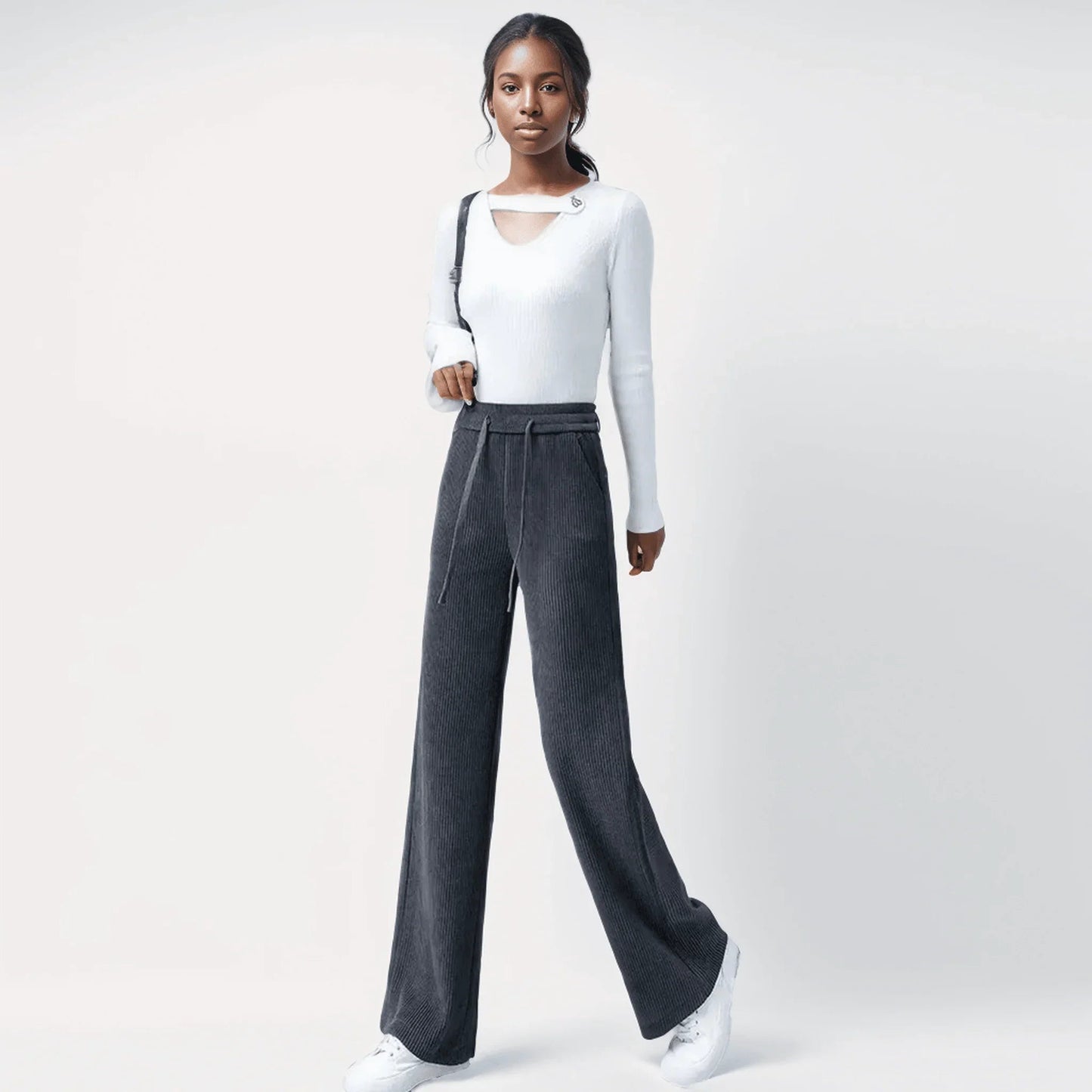 Calça Super Soltinha Palace™ com Interior Forrado / Elegância, Charme e Versatilidade para o Inverno 2025!