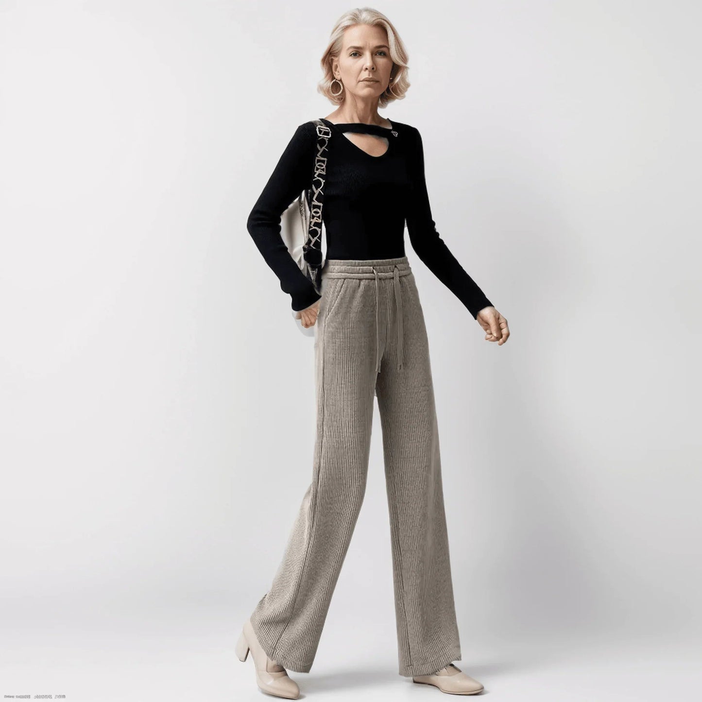Calça Super Soltinha Palace™ com Interior Forrado / Elegância, Charme e Versatilidade para o Inverno 2025!