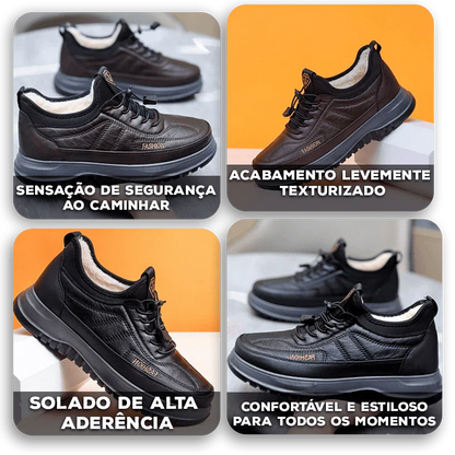 Tênis Dante™ com Cadarço Elástico e Estrutura Encorpada / Estilo e Praticidade no Seu Ritmo de Vida!