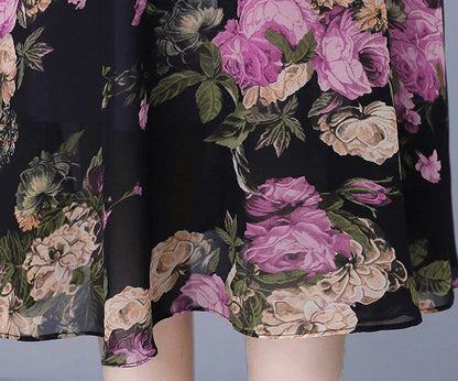 Vestido Flor de Pérola Design 2 em 1 em Chiffon Leve e Soltinho / A Combinação Perfeita Entre uma Blusinha e Saia Floral!