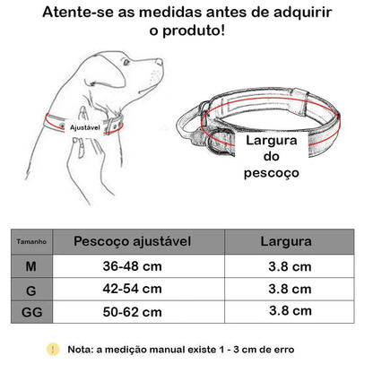 Coleira Tática Militar Para Cães Ultra Reforçada