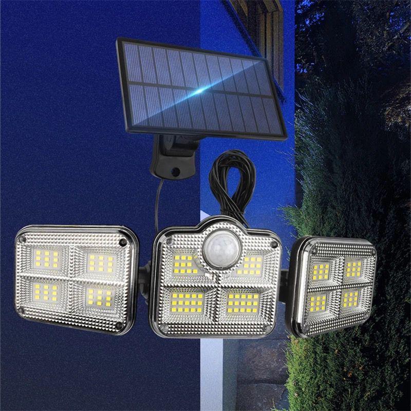 Kit Iluminação Eficiente com 3 Holofotes Solares Power Led