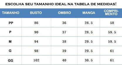 (Promoção Compre 1, Leve 2) Blusinhas Luna™ em Algodão Soft + Elastano / Muita Sutileza & Estilo para você arrasar em todos os lugares!
