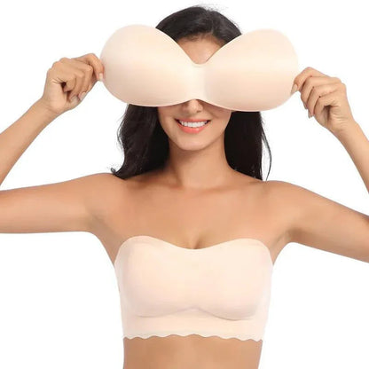 Kit com 4 Sutiãs SoftLift™ em Seda Gelo / Os Únicos Que Você Escolhe se Quer Usar Com ou Sem Alça!