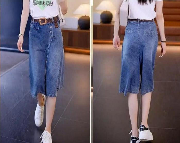 Shorts Saia Chérie™ com Dupla Camada Jeans / A peça de roupa mais exclusiva, sútil e elegante que você já viu!