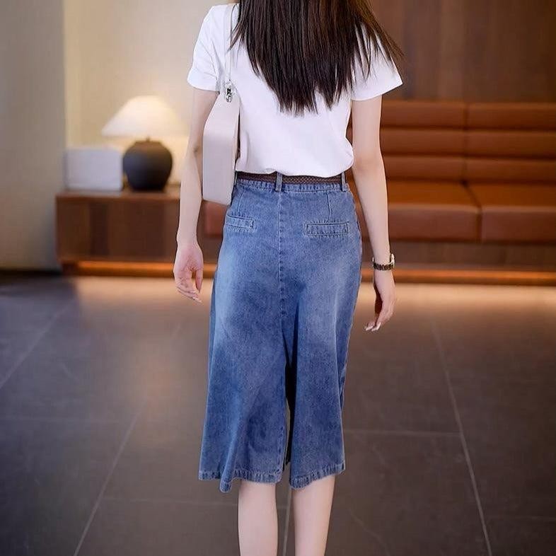 Shorts Saia Chérie™ com Dupla Camada Jeans / A peça de roupa mais exclusiva, sútil e elegante que você já viu!