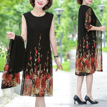 Conjunto SunFlower™ de Vestido + Cardigã / Conforto Igualável Até Nos Dias Mais Quentes!