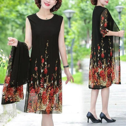 Conjunto SunFlower™ de Vestido + Cardigã / Conforto Igualável Até Nos Dias Mais Quentes!