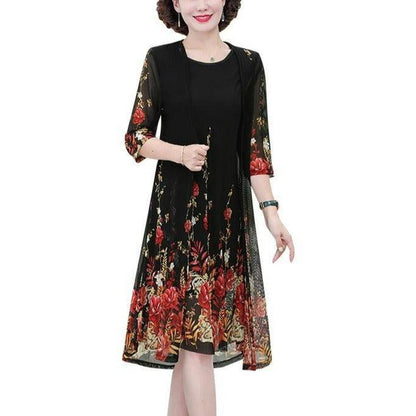 Conjunto SunFlower™ de Vestido + Cardigã / Conforto Igualável Até Nos Dias Mais Quentes!