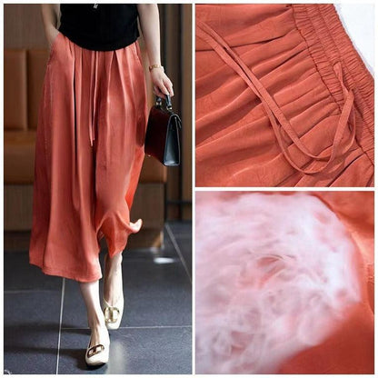 Calça Saia Elloá com Tecido Texturizado em Seda Gelo / A Peça de Roupa Que Deixa Qualquer Mulher Apaixonada!