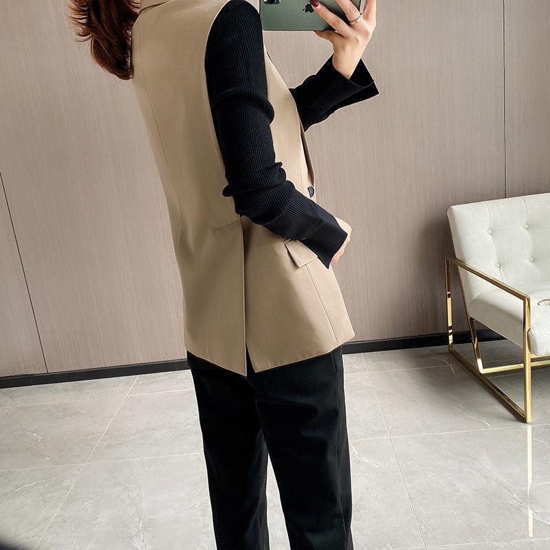 Blazer de Lapela Sophia™ - O Blazer Sem Mangas: Elegância e Estilo em Cada Detalhe!