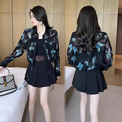 Nova Camisa Papillon Chic™ -  Elegância Distinta em Cada Estampa com o charme Francês do Chiffon!!