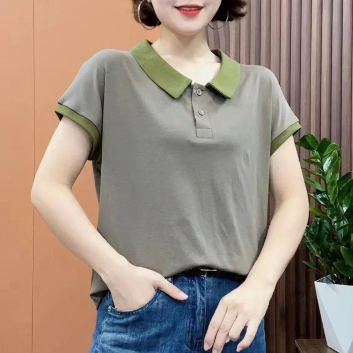 (Compre 2 Leve 3) Camiseta Polo Hevellyn™ Conforto Delicado / A Sinergia Perfeita entre Elegância e Conforto Diário!