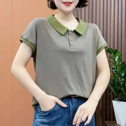 (Compre 2 Leve 3) Camiseta Polo Hevellyn™ Conforto Delicado / A Sinergia Perfeita entre Elegância e Conforto Diário!