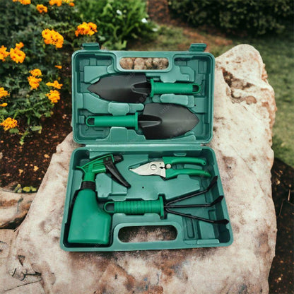 Kit para Jardinagem Avançada com Maleta + Luvas de Escavação de Brinde!