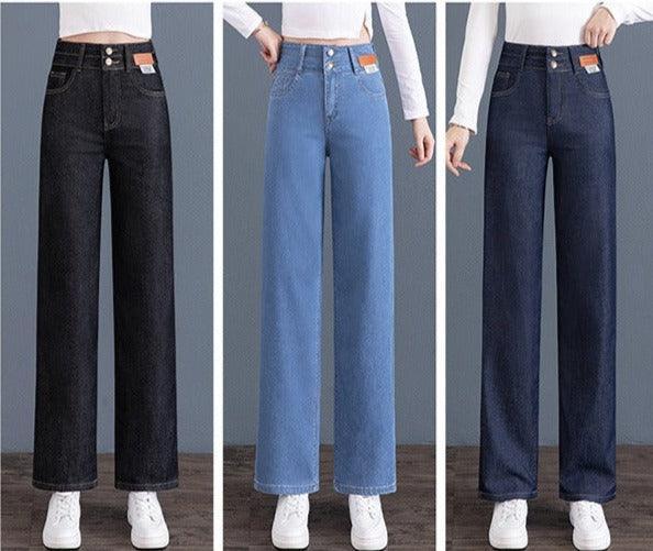 Calça Jeans Lívia™ com Caimento Soltinho e Acabamento Premium / A Calça Oficial da Mulher Moderna e Elegante!!