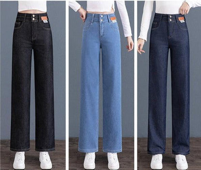 Calça Jeans Lívia™ com Caimento Soltinho e Acabamento Premium / A Calça Oficial da Mulher Moderna e Elegante!!