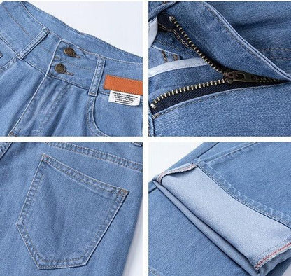 Calça Jeans Lívia™ com Caimento Soltinho e Acabamento Premium / A Calça Oficial da Mulher Moderna e Elegante!!
