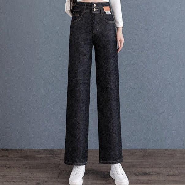 Calça Jeans Lívia™ com Caimento Soltinho e Acabamento Premium / A Calça Oficial da Mulher Moderna e Elegante!!
