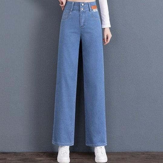 Calça Jeans Lívia™ com Caimento Soltinho e Acabamento Premium / A Calça Oficial da Mulher Moderna e Elegante!!