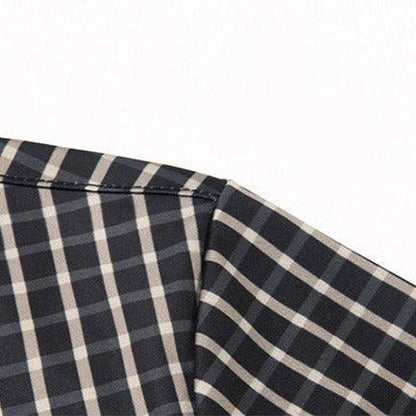 Camisa em Seda Gelo Captain™  Xadrez Náutico para o Homem de Prestígio!