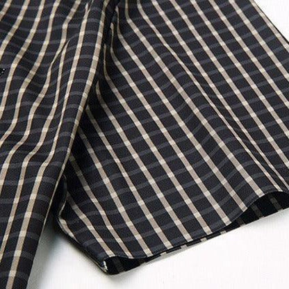 Camisa em Seda Gelo Captain™  Xadrez Náutico para o Homem de Prestígio!