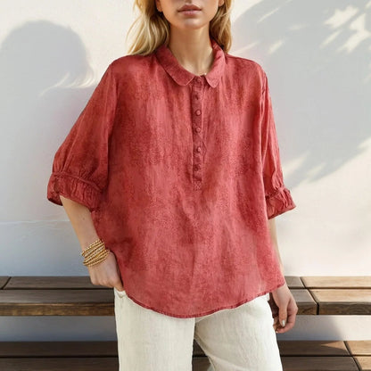 Camisa Super Soltinha Sintra™ em Linho de Algodão / Conforto e Sofisticação em Linho de Algodão!