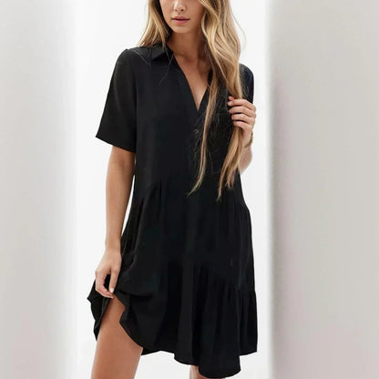 [COMPRE 1 E LEVE 2] Vestido Ischia™ em Linho de Algodão com Caimento Solto / Elegância e Conforto Exclusivo Inspirado no Mediterrâneo!
