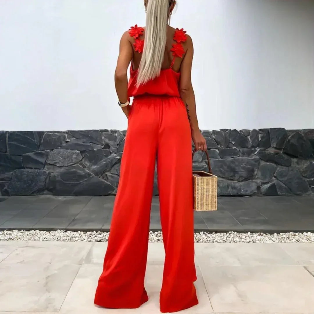 Macacão Laila™ em Popelina Acetinada com Caimento Elegante / Conforto e Brilho para a Mulher Autêntica!