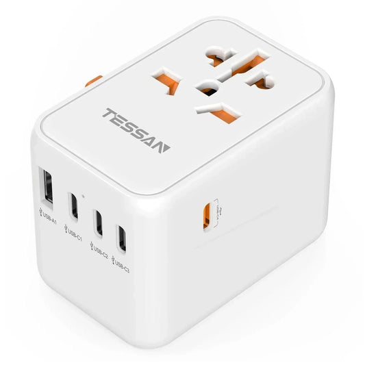 Plug Universal Modern House™ com Carregamento Multi USB / Seu Companheiro de Energia para Qualquer Destino!