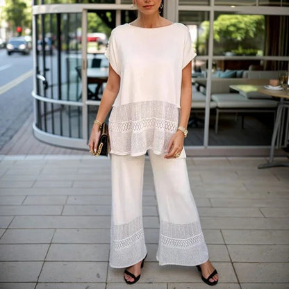 Conjunto Super Soltinho Laura™ com Estampa Abstrata Moderna / Sofisticação e Leveza em Todos os Detalhes!!