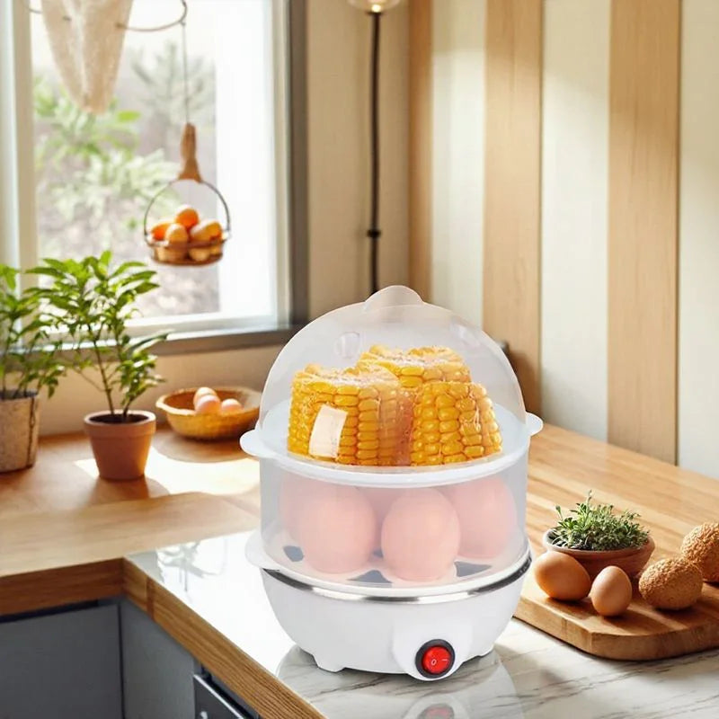 Cozedor de Ovos Elétrico Modern House™ / Acabe com a Dificuldade de Cozinhar e Torne Sua Rotina Mais Simples e Saudável!