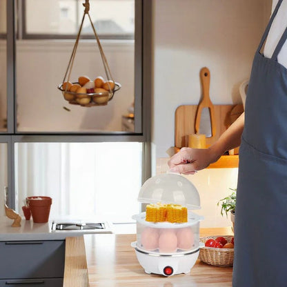 Cozedor de Ovos Elétrico Modern House™ / Acabe com a Dificuldade de Cozinhar e Torne Sua Rotina Mais Simples e Saudável!