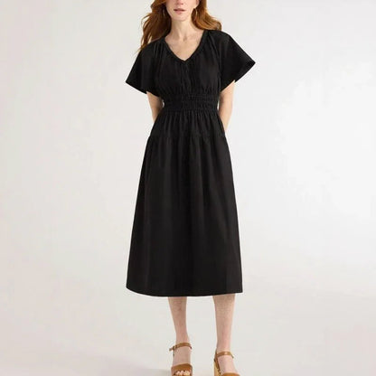 Vestido Montenegro™ em Algodão Texturizado com Modelagem Confortável / O Equilíbrio Perfeito entre Estilo e Liberdade de Movimento!