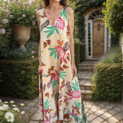 Vestido Flor do Cerrado™ em Viscose Extra Leve / Um Toque Brasileiro de Conforto e Liberdade!