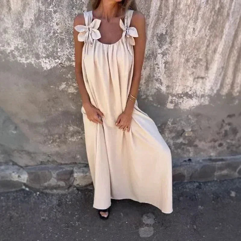 Vestido Floribella™ com Alças Artesanais em Algodão Leve / Porque Você Merece Leveza, Charme e Liberdade Todos os Dias!