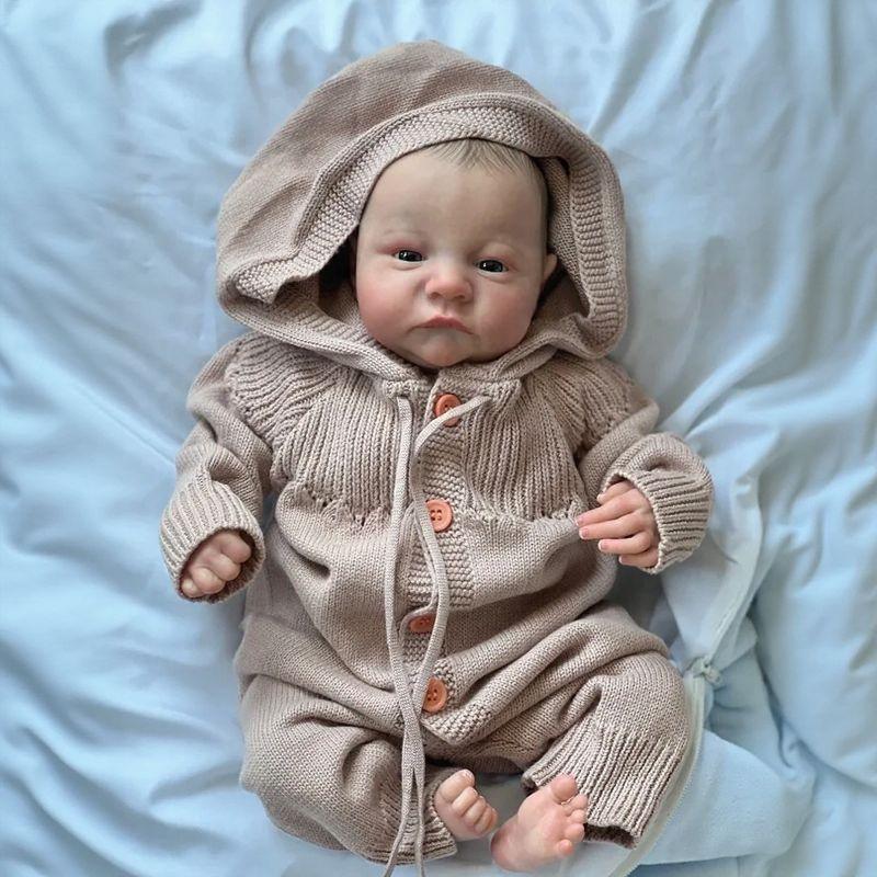 Boneca Reborn Modern House™ com Roupa Feita à Mão / Realismo Surpreendente e Acabamento Rico em Cada Detalhe!